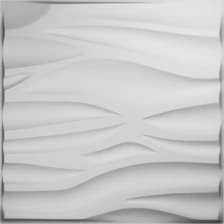 Ekena Millwork Serina EnduraWall Decorative 3D Wall Panel, White, 19 5/8"W x 19 5/8"H WP20X20SRWH